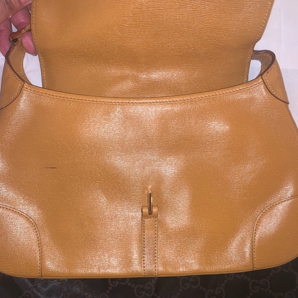 Gucci Camel Jackie Vintage Hobo Purse w/Bamboo Handle! - Picture 7 of 11